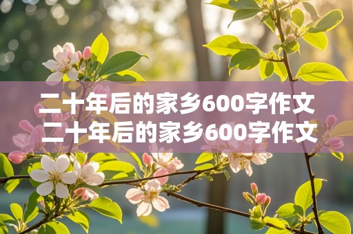 二十年后的家乡600字作文 二十年后的家乡600字作文免费抄