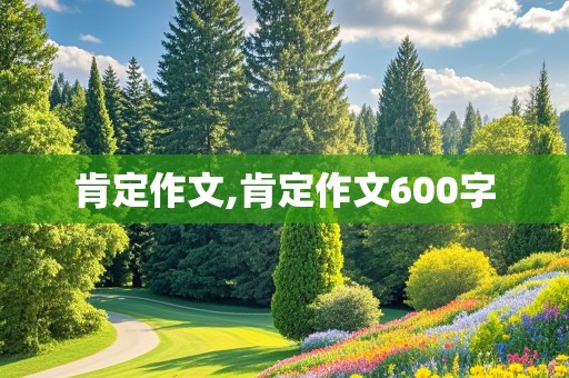 肯定作文,肯定作文600字