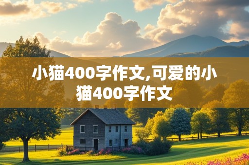 小猫400字作文,可爱的小猫400字作文