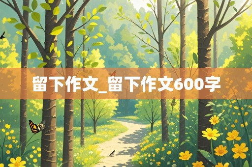 留下作文_留下作文600字