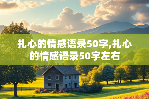 扎心的情感语录50字,扎心的情感语录50字左右