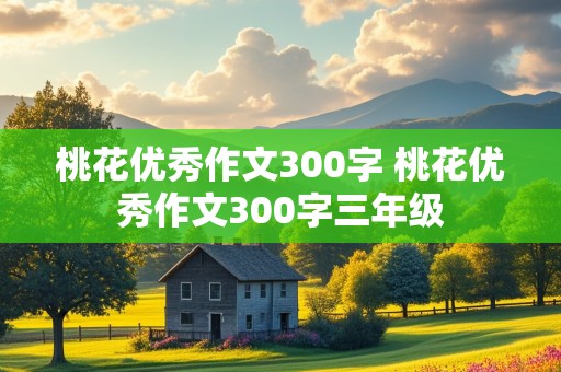 桃花优秀作文300字 桃花优秀作文300字三年级