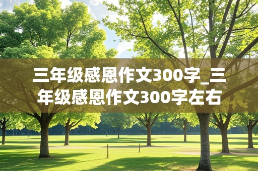 三年级感恩作文300字_三年级感恩作文300字左右