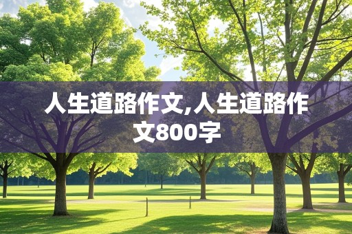 人生道路作文,人生道路作文800字