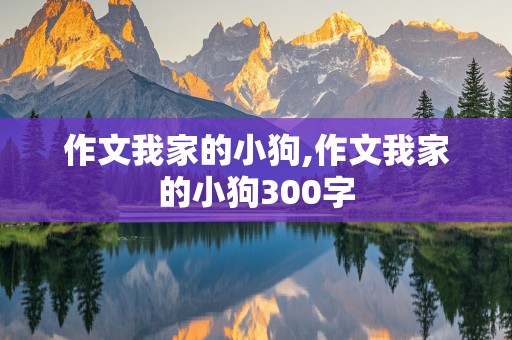 作文我家的小狗,作文我家的小狗300字