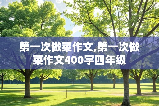 第一次做菜作文,第一次做菜作文400字四年级