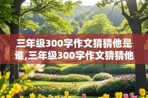 三年级300字作文猜猜他是谁,三年级300字作文猜猜他是谁怎么写男生