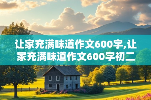 让家充满味道作文600字,让家充满味道作文600字初二