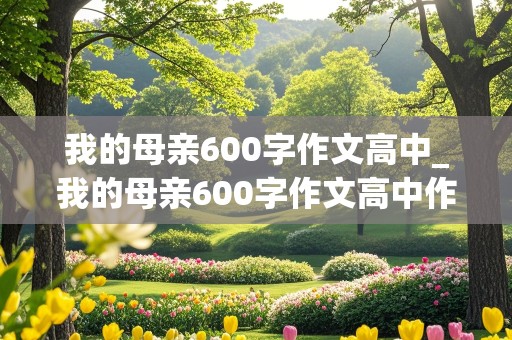 我的母亲600字作文高中_我的母亲600字作文高中作文