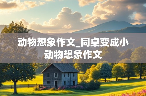 动物想象作文_同桌变成小动物想象作文