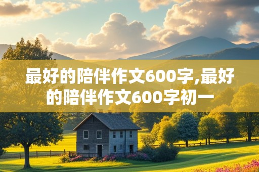 最好的陪伴作文600字,最好的陪伴作文600字初一