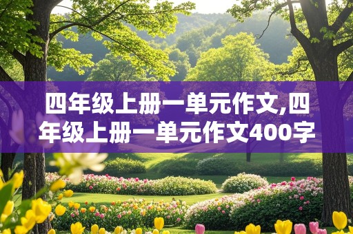 四年级上册一单元作文,四年级上册一单元作文400字左右