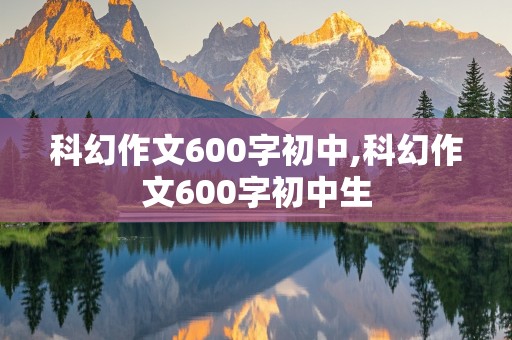 科幻作文600字初中,科幻作文600字初中生