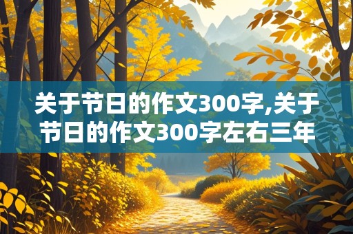 关于节日的作文300字,关于节日的作文300字左右三年级