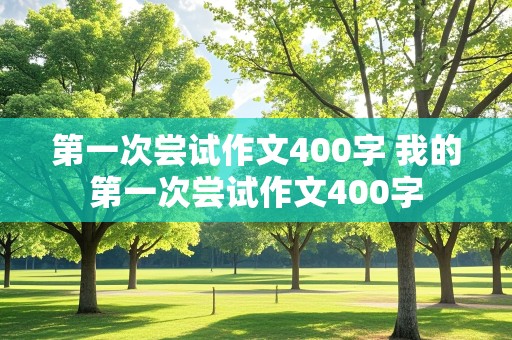 第一次尝试作文400字 我的第一次尝试作文400字