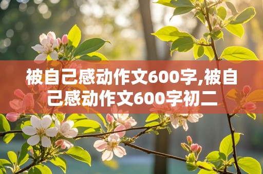 被自己感动作文600字,被自己感动作文600字初二