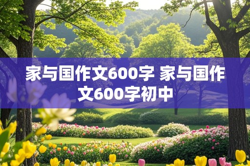 家与国作文600字 家与国作文600字初中