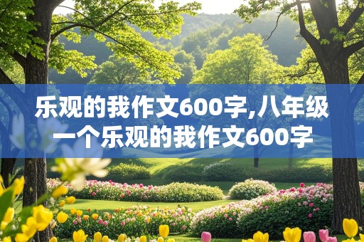 乐观的我作文600字,八年级一个乐观的我作文600字