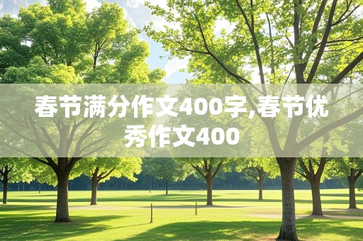 春节满分作文400字,春节优秀作文400