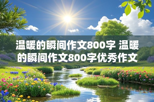 温暖的瞬间作文800字 温暖的瞬间作文800字优秀作文