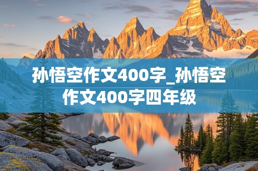 孙悟空作文400字_孙悟空作文400字四年级