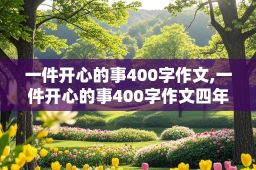 一件开心的事400字作文,一件开心的事400字作文四年级