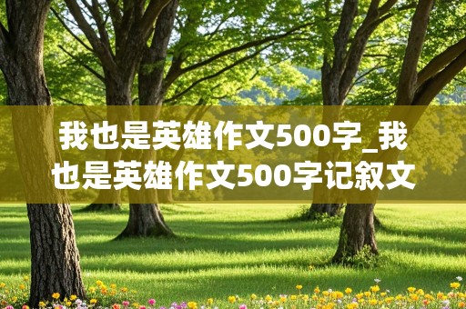 我也是英雄作文500字_我也是英雄作文500字记叙文