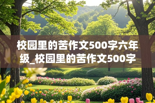 校园里的苦作文500字六年级_校园里的苦作文500字六年级开头