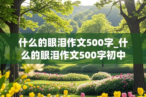 什么的眼泪作文500字_什么的眼泪作文500字初中