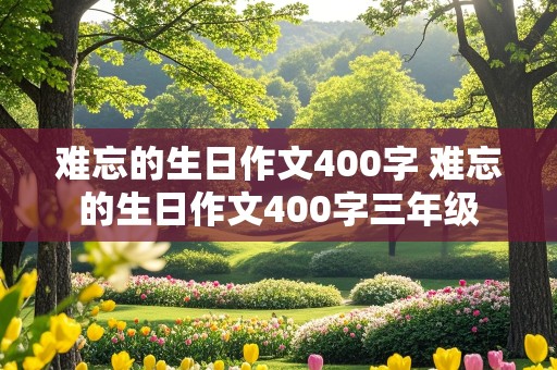 难忘的生日作文400字 难忘的生日作文400字三年级