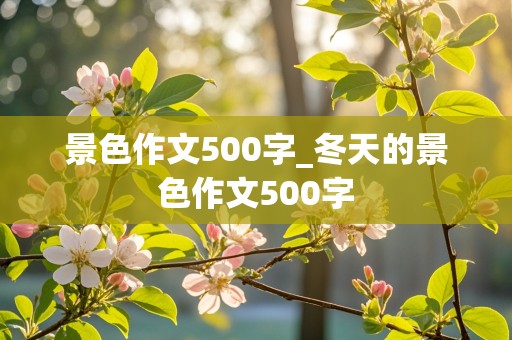 景色作文500字_冬天的景色作文500字