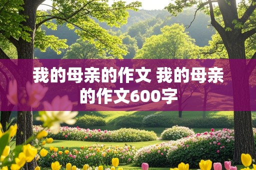 我的母亲的作文 我的母亲的作文600字