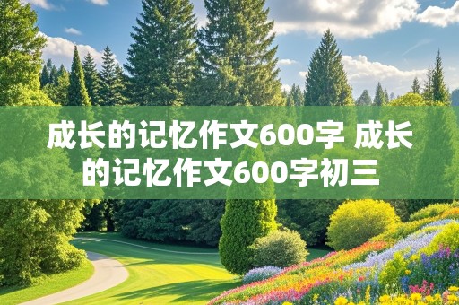 成长的记忆作文600字 成长的记忆作文600字初三