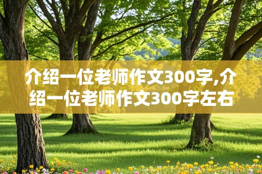 介绍一位老师作文300字,介绍一位老师作文300字左右