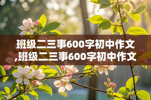 班级二三事600字初中作文,班级二三事600字初中作文开头