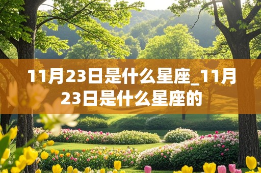 11月23日是什么星座_11月23日是什么星座的