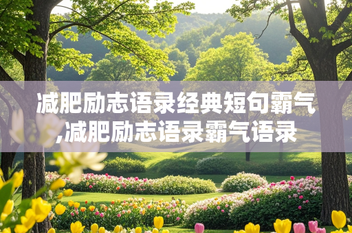 减肥励志语录经典短句霸气,减肥励志语录霸气语录