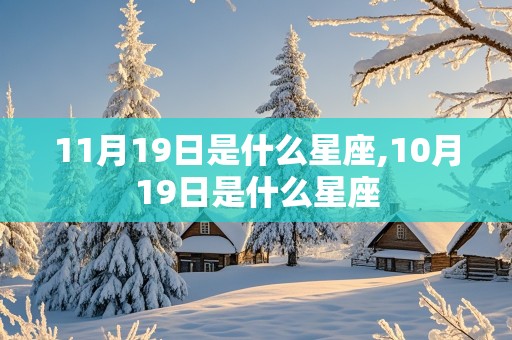 11月19日是什么星座,10月19日是什么星座