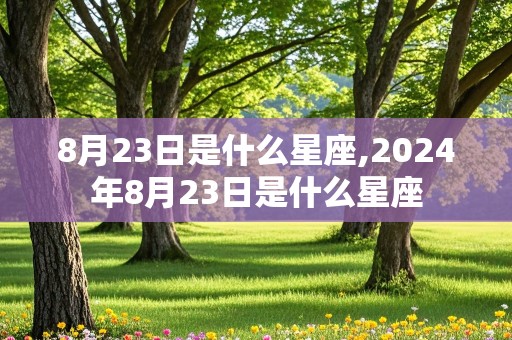 8月23日是什么星座,2024年8月23日是什么星座