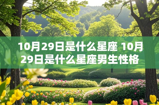 10月29日是什么星座 10月29日是什么星座男生性格