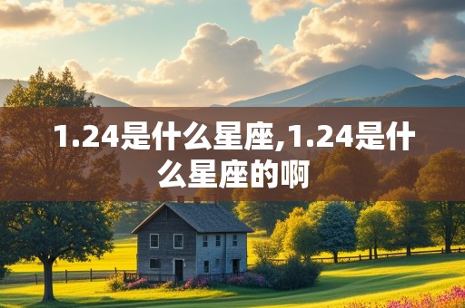 1.24是什么星座,1.24是什么星座的啊