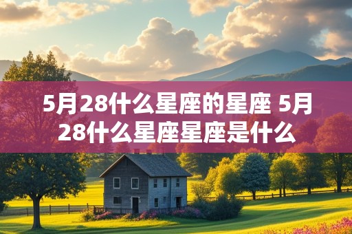 5月28什么星座的星座 5月28什么星座星座是什么