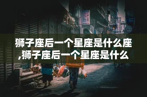 狮子座后一个星座是什么座,狮子座后一个星座是什么座的