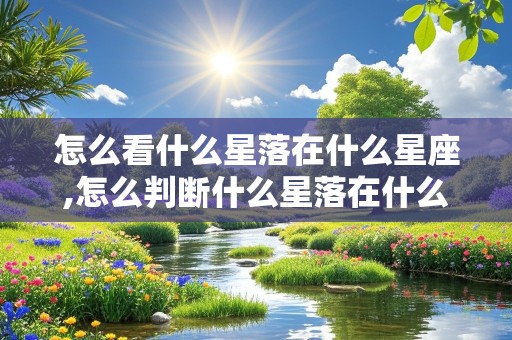 怎么看什么星落在什么星座,怎么判断什么星落在什么星座