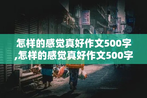 怎样的感觉真好作文500字,怎样的感觉真好作文500字图片