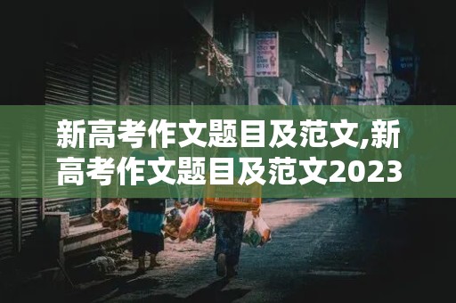 新高考作文题目及范文,新高考作文题目及范文2023年