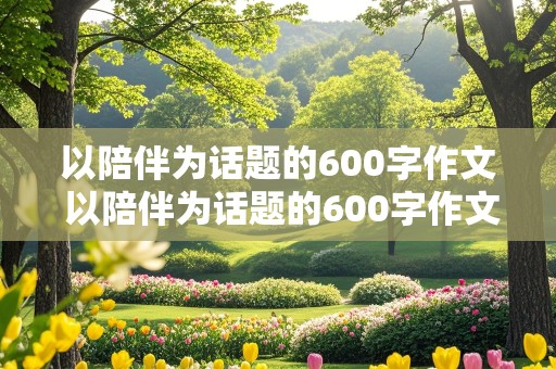 以陪伴为话题的600字作文 以陪伴为话题的600字作文六年级