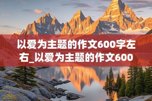 以爱为主题的作文600字左右_以爱为主题的作文600字左右六年级