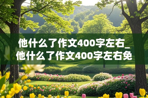 他什么了作文400字左右_他什么了作文400字左右免费