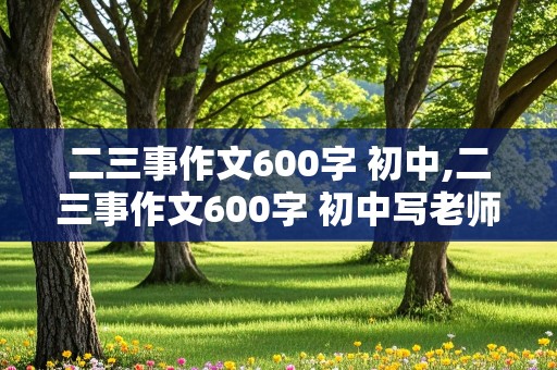 二三事作文600字 初中,二三事作文600字 初中写老师